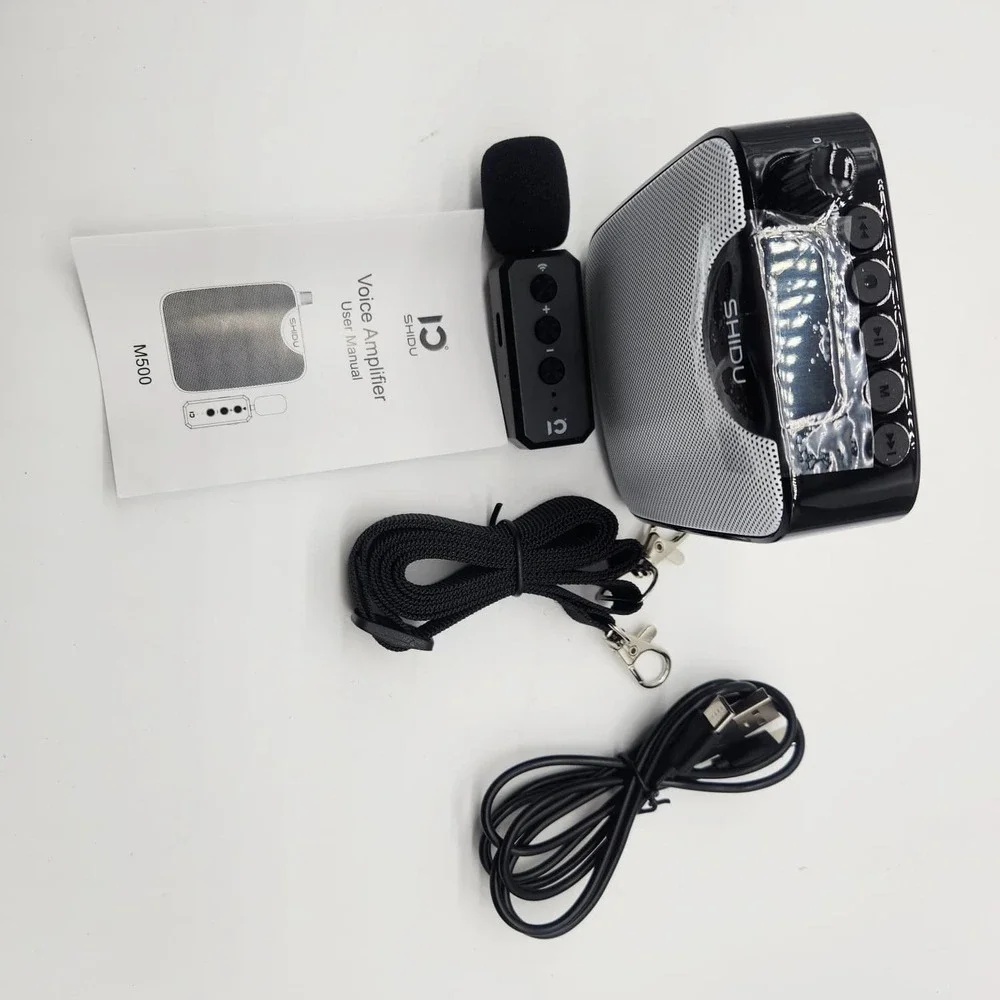 SHIDU M500‎ 35W Voice Amplifier Bluetooth Wireless Lavalier Mic Teacher Speaker